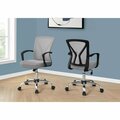 Daphnes Dinnette Grey & Chrome Base on Castors Office Chair DA3071222